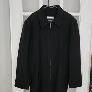 Vintage / Tribal Cashmere And Wool Blend  Zip-Up Coat